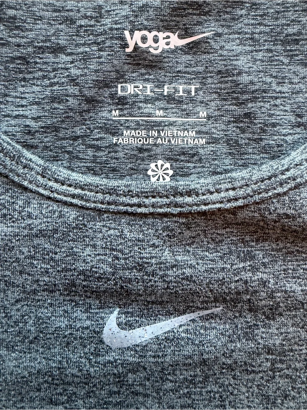Nike Heather Gray Girls' Athletic Crop Tank Top